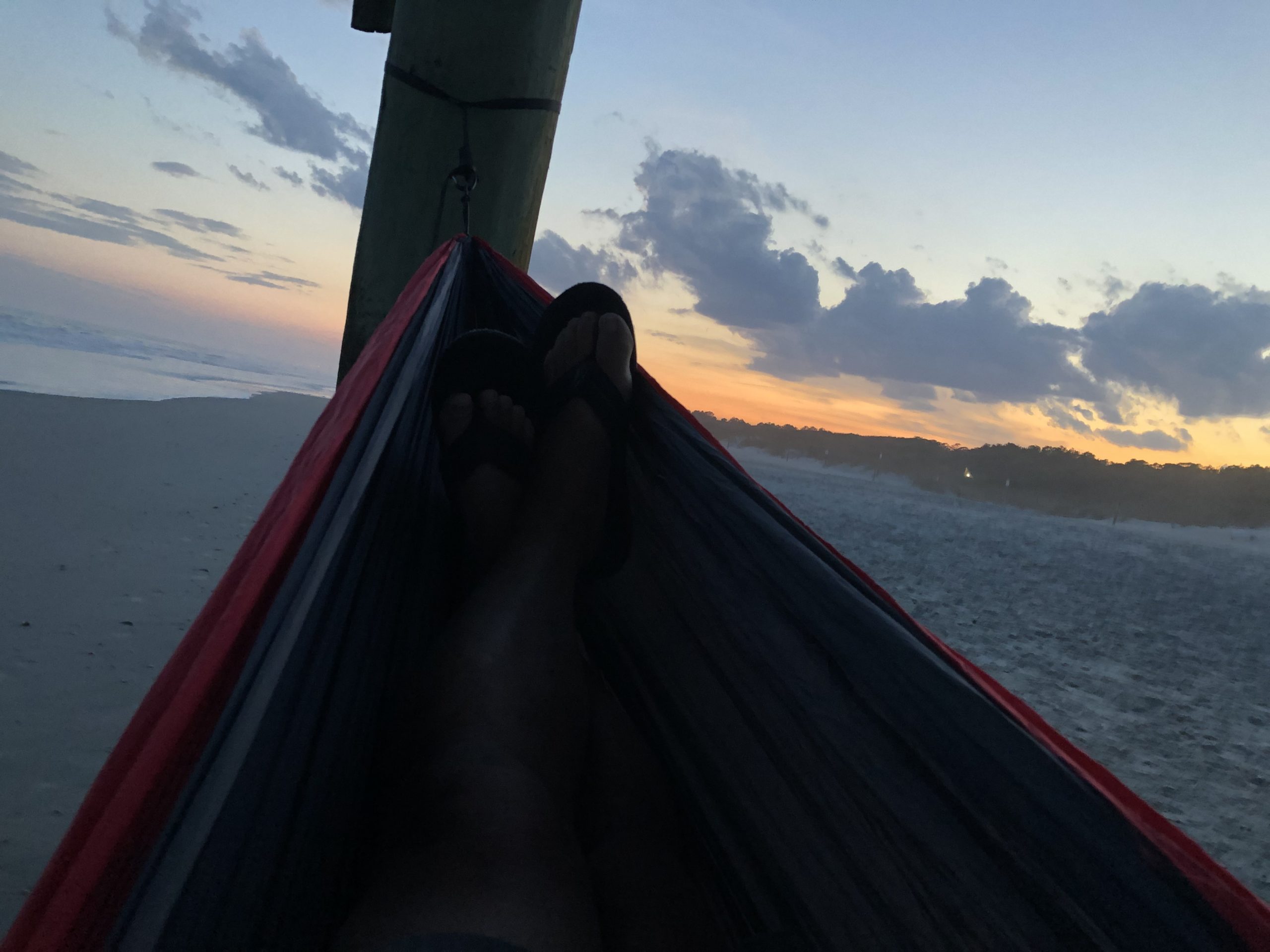 Hammock at sunset